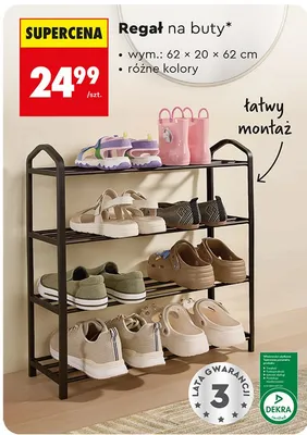 Regał na buty promocja w Biedronka