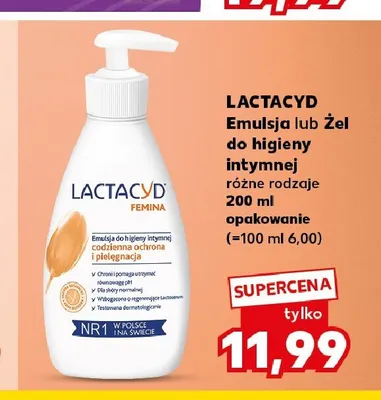 Żel do higieny intymnej Lactacyd promocja w Kaufland