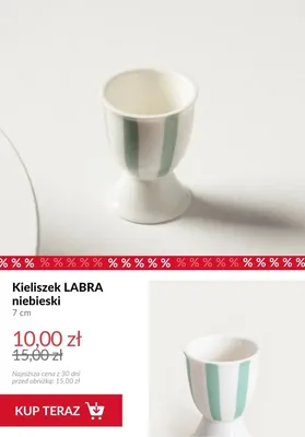 Kieliszek LABRA niebieski 7 cm promocja w Homla
