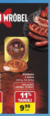 Kiełbasa z pieca Madej Wróbel promocja w Carrefour