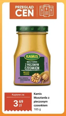 Musztarda z pieczonym czosnkiem Kamis promocja w Dino