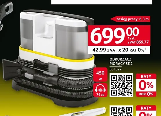 Odkurzacz piorący Se 2 Kärcher promocja w Selgros