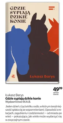 Książka Gdzie sypiają dzikie konie Łukasz Barys oprawa twarda promocja w Empik