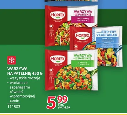 Warzywa na patelnię z bazylią i tymiankiem Hortex promocja w Selgros