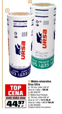 Wełna mineralna Ursa Premium promocja w OBI