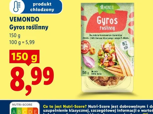 Gyros roślinny promocja w Lidl