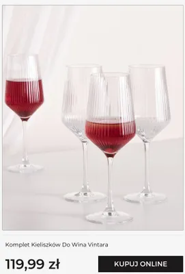 Komplet kieliszków do wina Vintara promocja w home&you