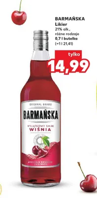 Likier Barmańska Wiśnia promocja w Kaufland