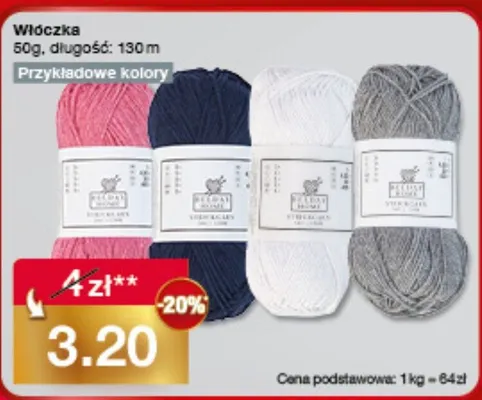 Włóczka 50g promocja w Woolworth