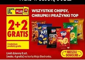 Chipsy, chrupki i prażynki TOP Biedronka promocja w Biedronka