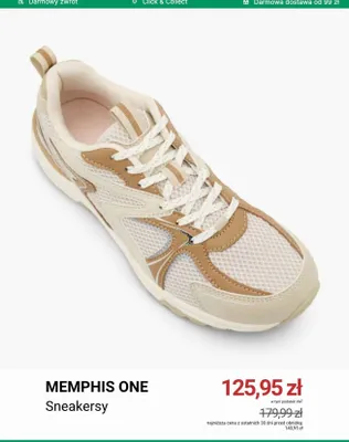Sneakersy Memphis One promocja w Deichmann