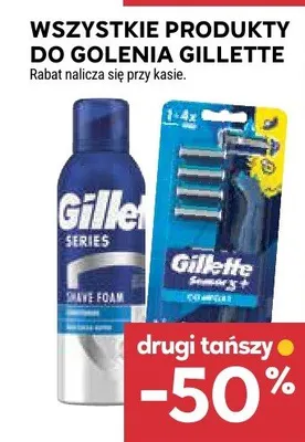 Wszystkie produkty do golenia Gillette promocja w Stokrotka