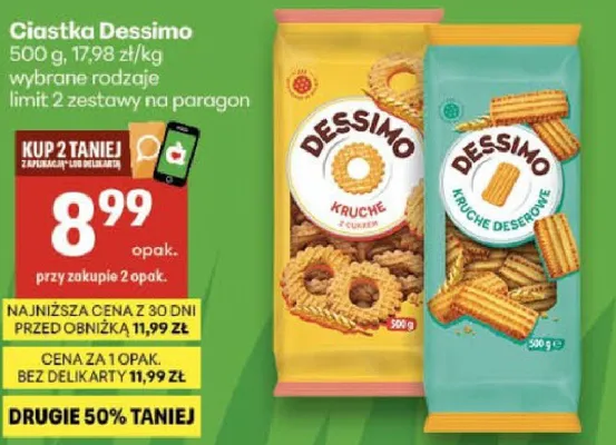 Ciastka kruchie, kruche deserowe promocja w Delikatesy Centrum