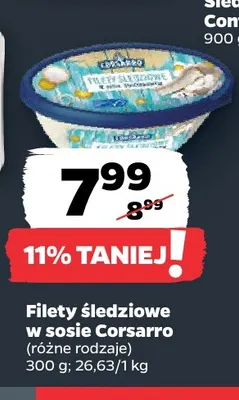 Filety śledziowe w sosie Corsarro promocja w Netto