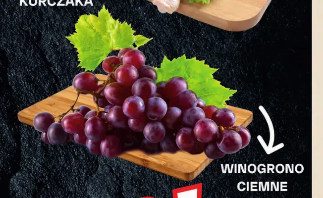 Winogrona ciemne promocja w Chorten