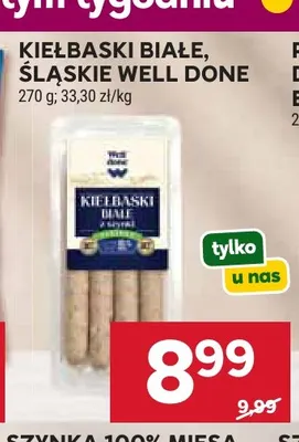 Kiełbaski śląskie Well Done promocja w Stokrotka