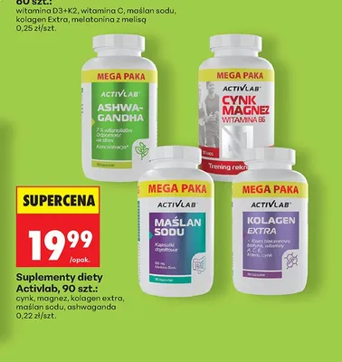 Suplement diety Activlab cynk magnez promocja w Biedronka