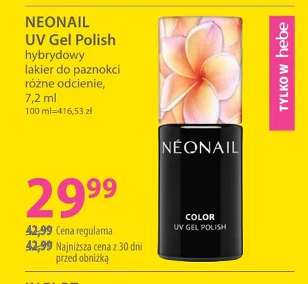 UV Gel Polish hybrydowy lakier do paznokci Neonail promocja w Hebe