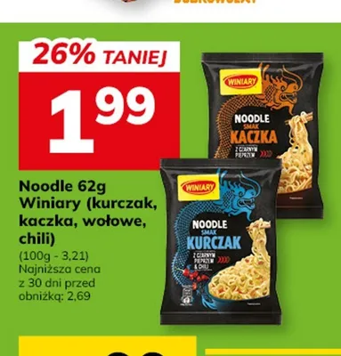 Noodle o smaku wołowiny Winiary promocja w Hitpol