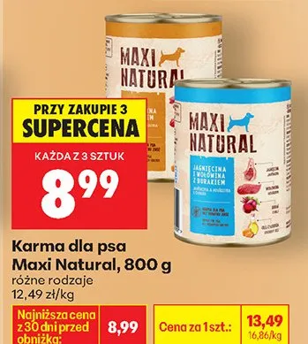 Karma dla psa różne rodzaje promocja w Biedronka