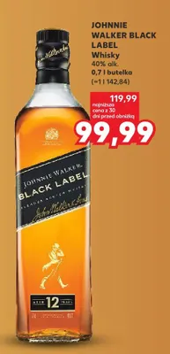 Whisky Black Label promocja w Kaufland
