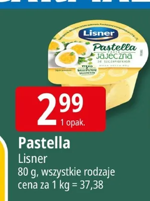 Pastella jajeczna ze szczypiorkiem Lisner promocja w Leclerc