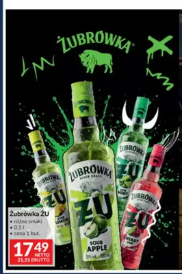 Wódka Żubrówka ŻU Sour Apple promocja w Makro