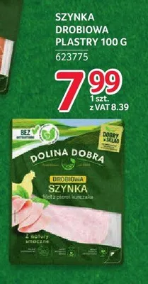 Szynka drobiowa w plastrach filet z piersi kurczaka Dolina Dobra promocja w Selgros