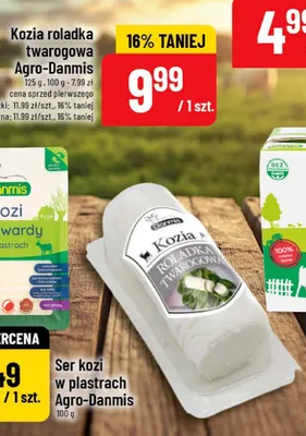 Kozia roladka twarogowa Agro-Danmis promocja w POLOmarket