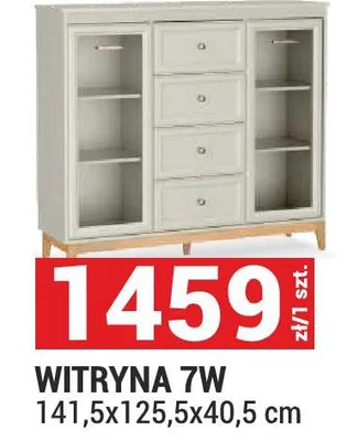 Witryna 7W 141,5x125,5x40,5 cm promocja w Merkury Market