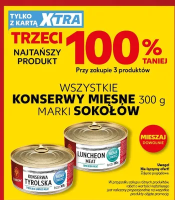 Konserwa mięsna Sokołów Luncheon Meat promocja w Kaufland
