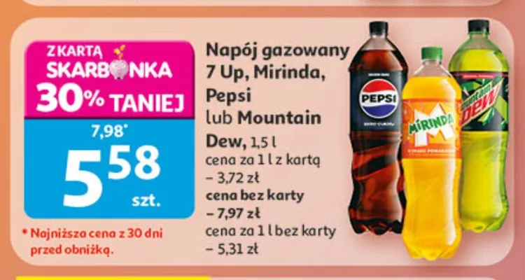 Napój gazowany 7 Up 1,5l promocja w Auchan