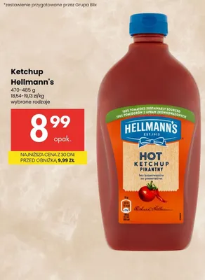 Ketchup wybrane rodzaje promocja w Delikatesy Centrum
