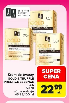 Krem do twarzy Gold & Truffle Prestige Essence AA promocja w Carrefour