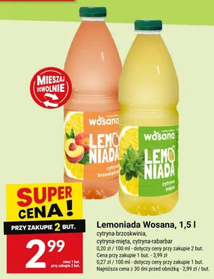 Lemoniada Wosana promocja w Twój Market