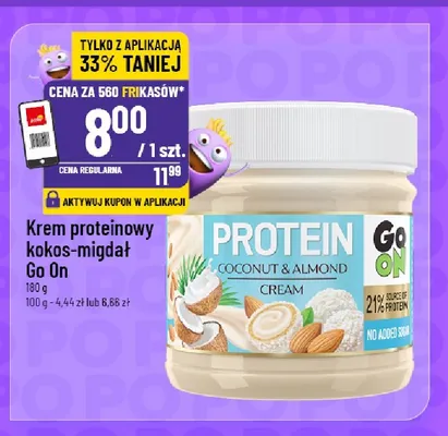 Krem proteinowy kokos-migdał Go On promocja w POLOmarket