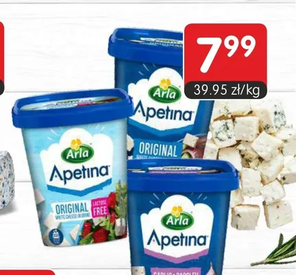 Ser sałatkowy Arla Apetina Garlic & Parsley promocja w Market Point
