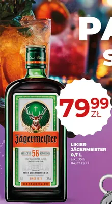 Likier Jägermeister 0,7 L promocja w Duży Ben