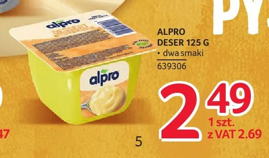 Deser roślinny Alpro waniliowy promocja w Selgros