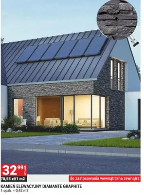 KAMIEŃ ELEWACYJNY DIAMANTE GRAPHITE promocja w Merkury Market