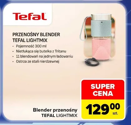 Blender przenośny Tefal Lightmix promocja w Carrefour