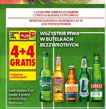 Piwo Łomża promocja w Biedronka