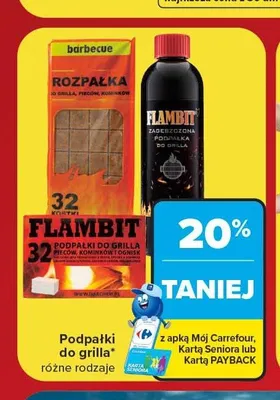 Podpałka do grilla Flambit promocja w Carrefour