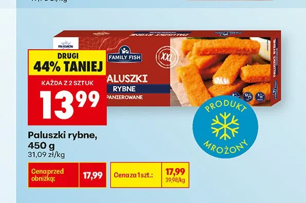 Paluszki rybne Family Fish promocja w Biedronka