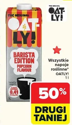 Napój roślinny barista edition popcorn flavour promocja w Carrefour Market