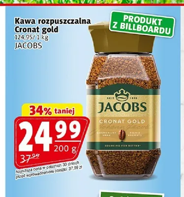 Kawa rozpuszczalna Jacobs Cronat Gold promocja w Prim Market