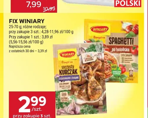 Fix Pomysł na soczysty kurczak z czosnkiem i ziołami Winiary promocja w Stokrotka
