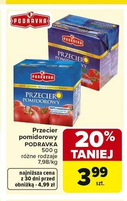 Przecier pomidorowy PODRAVKA promocja w Carrefour