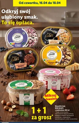 Lody z nadzeniem, 900ml promocja w Lidl