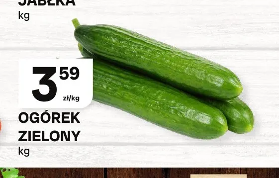 Ogórki zielone promocja w Chorten